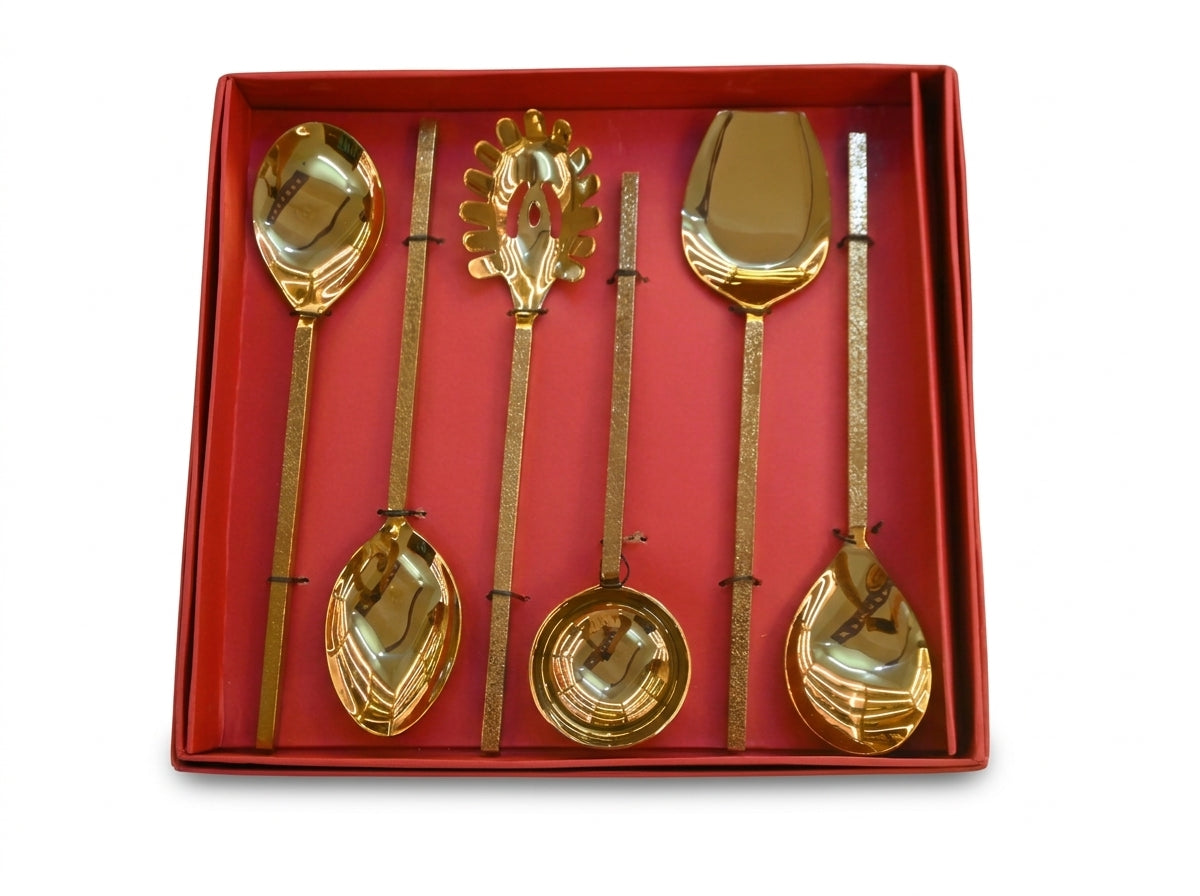 Golden Charm Serving Spoon Set