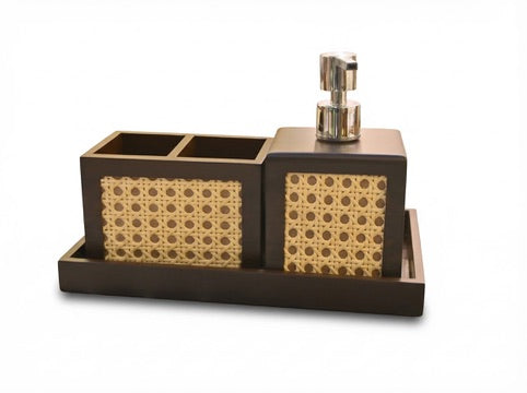 Rattan Toilet Set