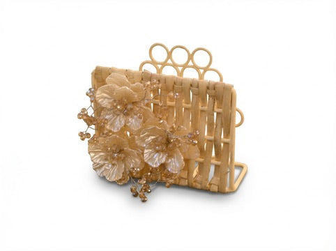 White Steel Napkin Holder