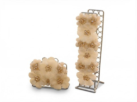 White Steel Towel Holder