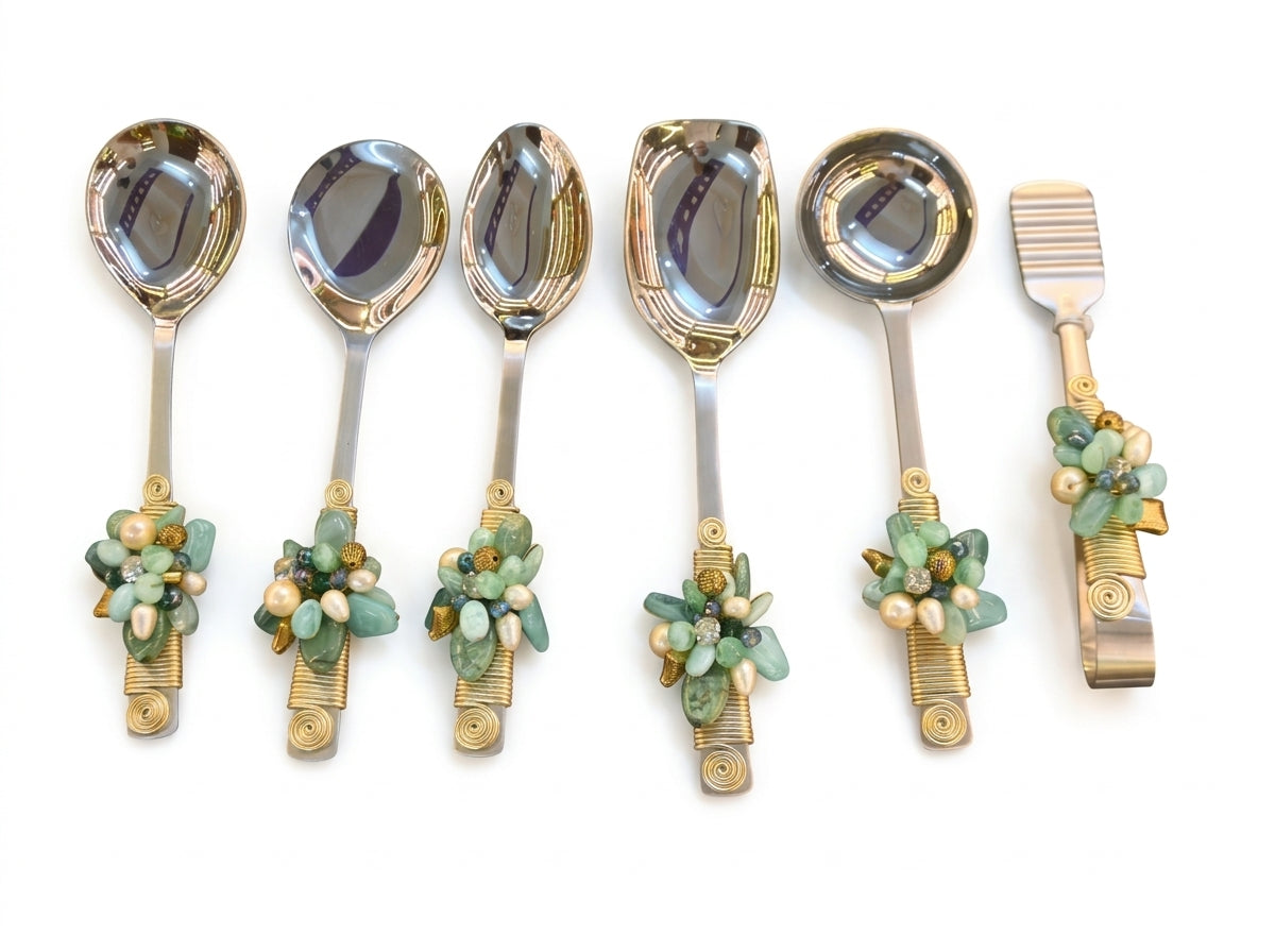 Green Guccha Serving Set - Image 2
