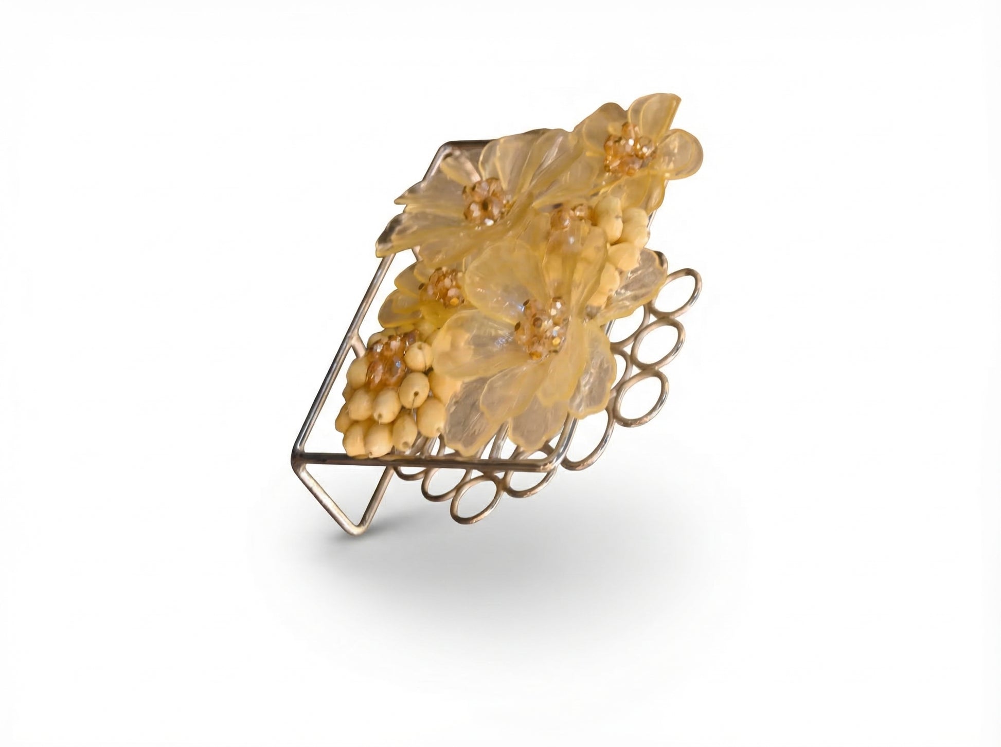Yellow Flowerr Napkin Holder - Image 3