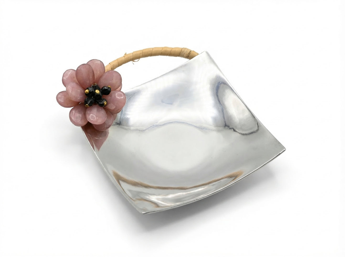 Mauve Flowerr Steel Spoon Rest - Image 4