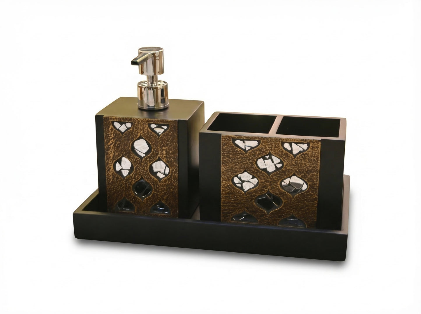 Drop Mirror Towel Holder with Organiser - Image 2