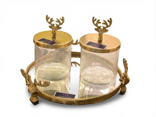 Deer Mirror Platter