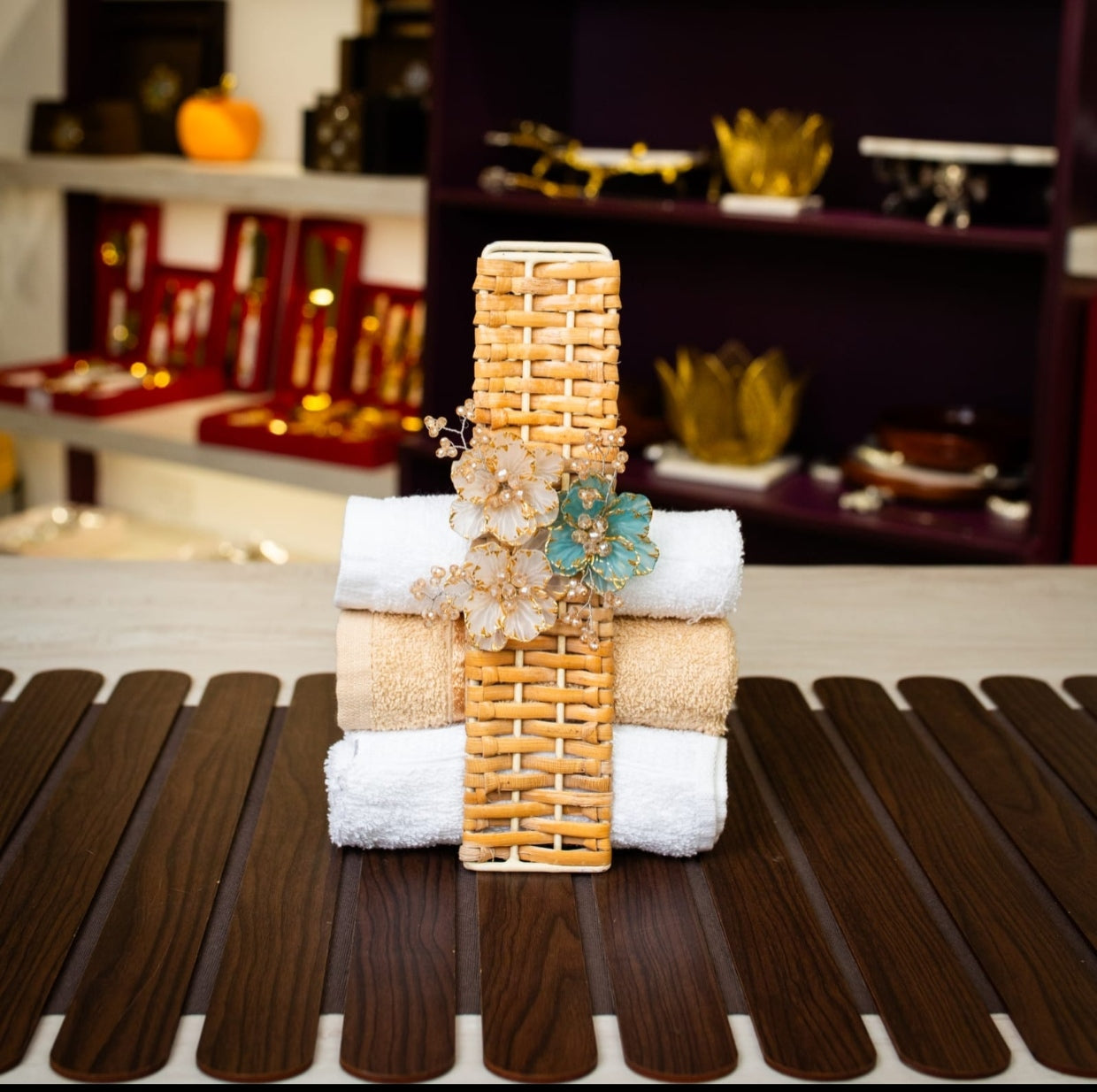 Resinn Jute Towel Holder '