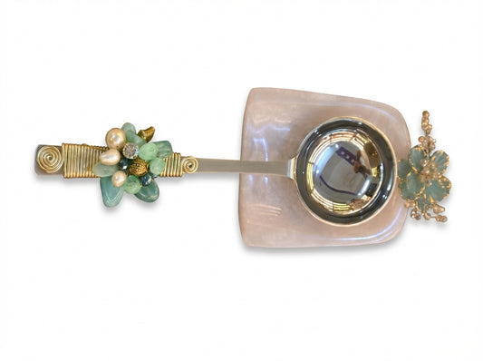 Spoon Rest Green Flowerr