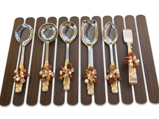 Red Guccha Serving Set