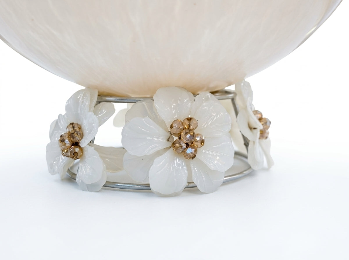 White Flowerr 10 Inch Steel - Image 2