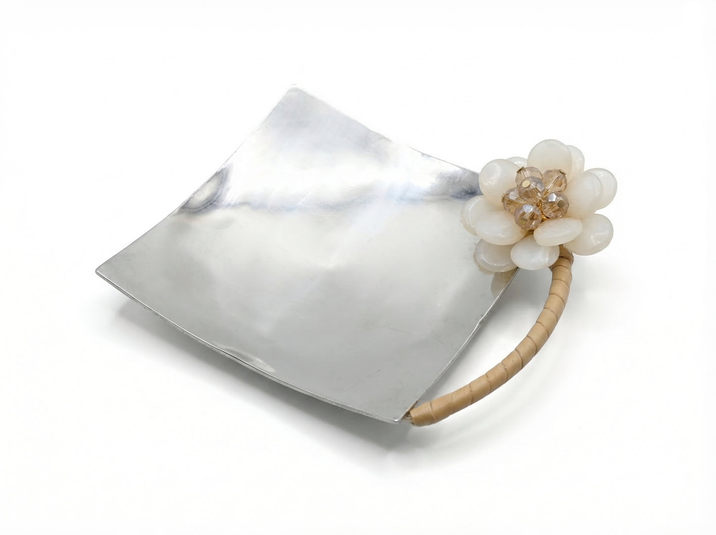 White Flowerr Steel Spoon Rest - Image 3